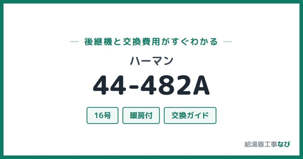 ハーマン 44-482Aの後継機と交換費用ガイド