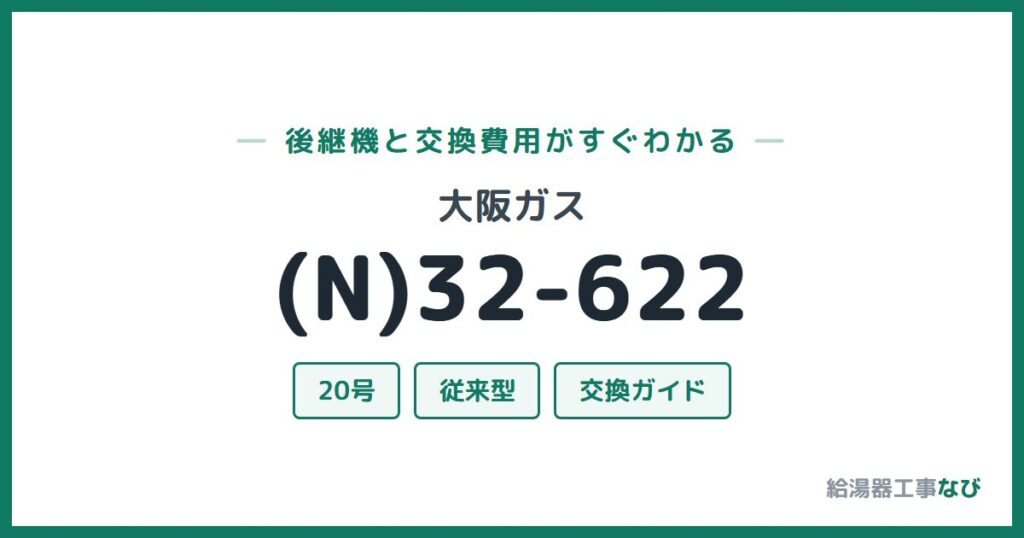 大阪ガス (N)32-622の後継機と交換費用ガイド