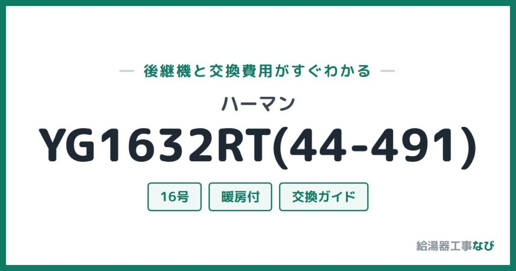 ハーマン YG1632RT(44-491)の後継機と交換費用ガイド